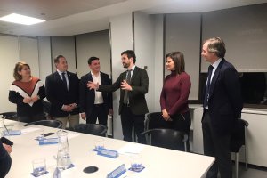 Un momento del encuentro en Madrid.