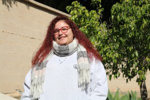 Paula Arrabal, en el I.E.S. Aguadulce