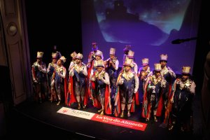 La comparsa almeriense ‘Los Guardasueños’ dirigida por Antonio José Martínez ‘Mochi’.