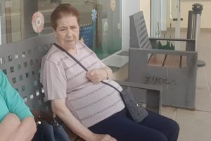 Ana García, en la residencia de mayores de Tíjola.