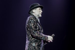 Joaquín Sabina, durante el concierto ofrecido en Madrid en enero.