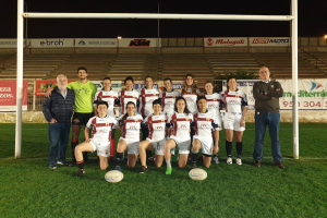 Preparadas para disfrutar del rugby.