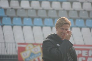 Guti, este jueves en el Estadio.