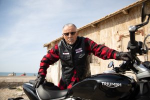 George Christie, en Las Salinas de Cabo de Gata.