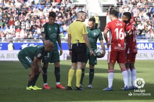 Iglesias Villanueva en el partido de El Alcoraz.