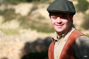 José Antonio Cazorla, en el rodaje de la película.