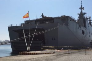 El buque en Almería en junio de 2017