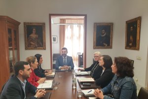 Reunión entre el Ayuntamiento y Almería Centro