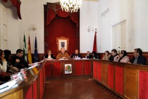 Foto del Pleno en el que se aprobaron los presupuestos para 2020, presidido por el alcalde de Cuevas del Almanzora.