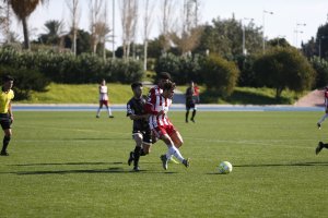 Dani Albiar en un partido en el Anexo.