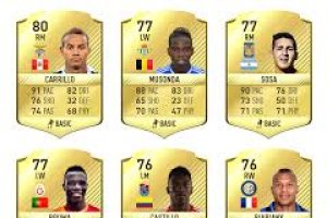 Cromos del videojuego Fifa.