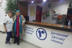 La cocinera Olalla Díaz y la mujer localizada, Manuela Viciana.