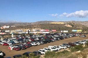 El aparcamiento norte del complejo hospitalario.