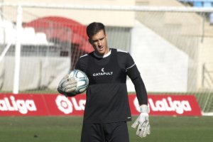 Fernando Martínez en el entrenamiento de este miércoles.