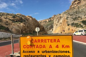 La carretera se cortó al tráfico el 31 de diciembre de 2019.