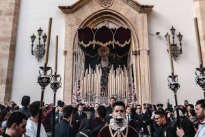 Rosario del Mar, en su salida del Jueves Santo de 2019.