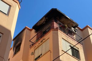 Vivienda en la que se ha producido el incendio.
