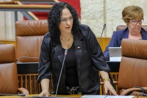 Luz Belinda Rodríguez, en el Parlamento Andaluz.