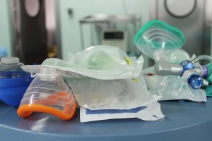 Material sanitario para prevenir el coronavirus.