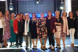 Las galardonadas en la edición de este año de los premios Reconocimiento a la Mujer Nijareña.