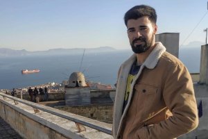 Luis Navarro, estudiante almeriense en Salerno.