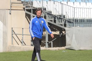 Guti en el Estadio de los Juegos Mediterráneos.
