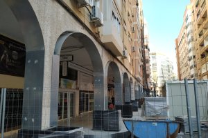 Así van los trabajos en las arcadas de Artés de Arcos