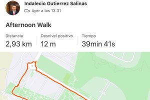 La caminata del diputado socialista Indalecio Gutiérrez en pleno estado de alarma.