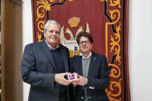 El alcalde José Carmelo Jorge con el edil de Hacienda, Alfonso Pérez, semanas atrás..