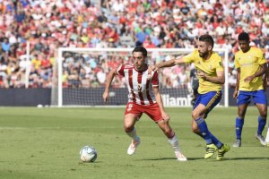Sergio Aguza en el Almería-Cádiz.