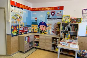 El Rincón del Bombero ya está activo en el área infantil de La Inmaculada.