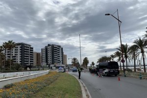Control de Policía Local en la zona del Auditorio Maestro Padilla