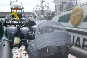 Una de las embarcaciones intervenidas.