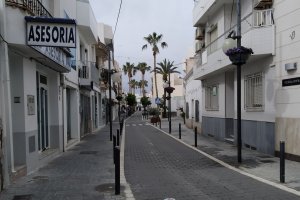 Imagen de la calle Sorbas del pueblo carbonero.