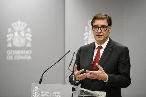 Salvador Illa, durante una de sus comparecencias.