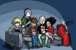 Ver una película acompañada de personajes cinematográficos, por Carmen F. Agudo.