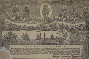 Patente de sanidad emitida el 23-1-1782 por la Junta de Sanidad de Barcelona a favor del bergantín Cristianum et Danielem.