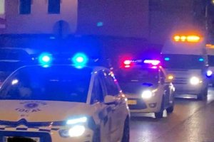 Vehículos municipales de Adra emulan las procesiones de Semana Santa