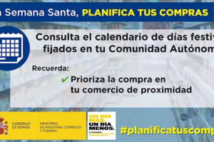La etiqueta #planificatuscompras se utilizará en redes sociales para desarrollar esta campaña.