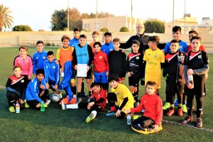 Equipo alevín de la Escuela de Fútbol EDA.