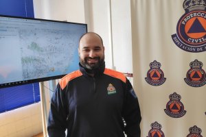 Antonio Fernández, voluntario de Protección Civil.