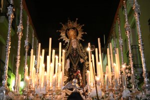 La Santísima Virgen de las Angustias, Patrona de Vera y una de las imágenes provinciales más antigua de la provincia, data de 1680.