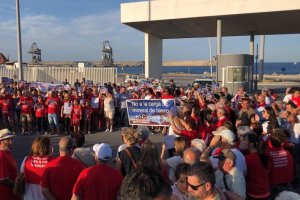 Concentración del colectivo Muévete por Carboneras, el pasado verano.