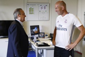 Florentino Pérez y Zidane.