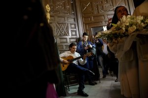 Guillermo Fernández, en las Puras, en un Miércoles Santo pasado.