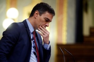 El presidente del Gobierno, Pedro Sánchez, en el Congreso este jueves