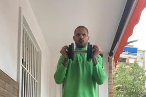 Nano González está en Málaga con la familia.