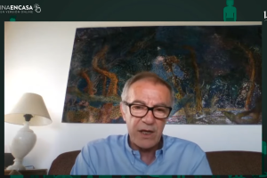 José Guirao durante su videollamada en el ciclo ‘GenteQue’ de LaOficina.