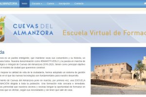 Imagen de la web de acceso a la escuela virtual.