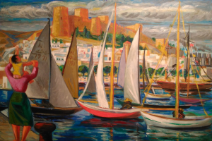 Obra de Jesús de Perceval titulada ‘Alegría del mar’, de la colección del Museo de Almería.